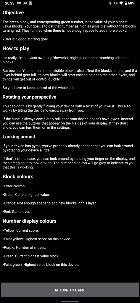 A screenshot of the instructions.