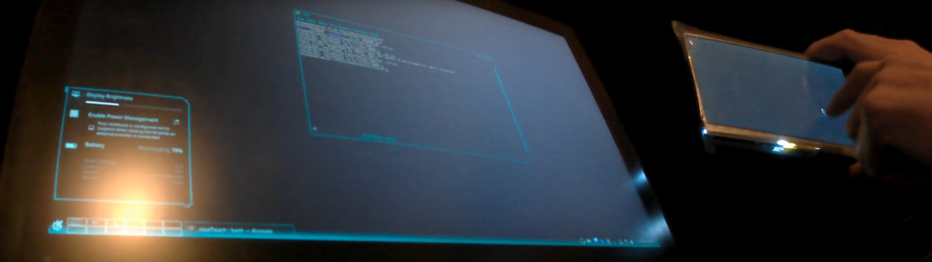 A screenshot of my video on the niceTouch blog post, showing a correctly calibrated touch panel on a second display.