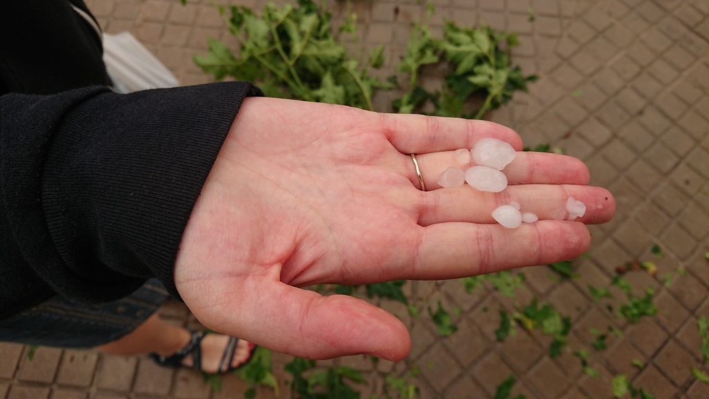 Some hail stones.